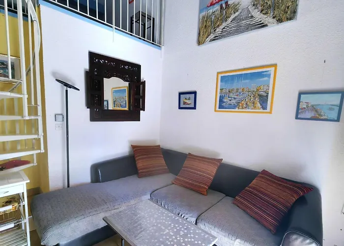 Mitoyenne Avec Piscine Et Parking Privé, à 15 Min De La Et Activités Nautiques - Fr-1-607-62 * Agde